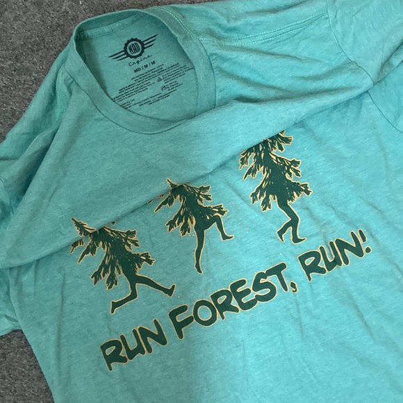 Forrest Gump inspired “Running” Shirt - “Forrest” Green - New - never worn - Picture 2 of 3